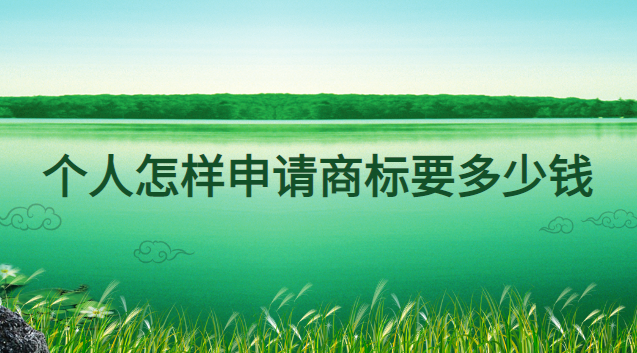 個(gè)人可以申請(qǐng)商標(biāo)大概多少錢(qián)(個(gè)人申請(qǐng)商標(biāo)費(fèi)用多少)