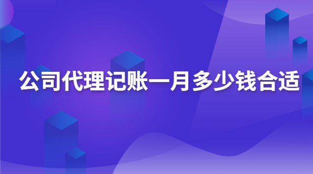 公司代理記賬要多少錢一個(gè)月的(公司代理記賬每年多少錢)